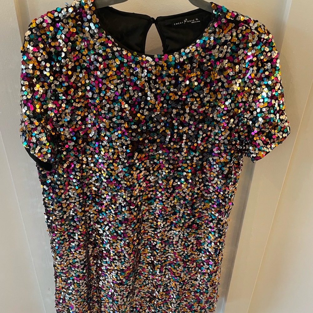 Colorful Sequin Dress